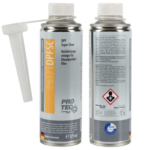 Set 2 Buc Pro Tec DPF Super Clean Aditiv Curatare Filtru Particule 375ML PRO6171